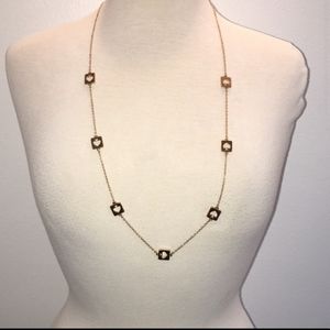 KATE SPADE Gold Spade Hole Punched Necklace